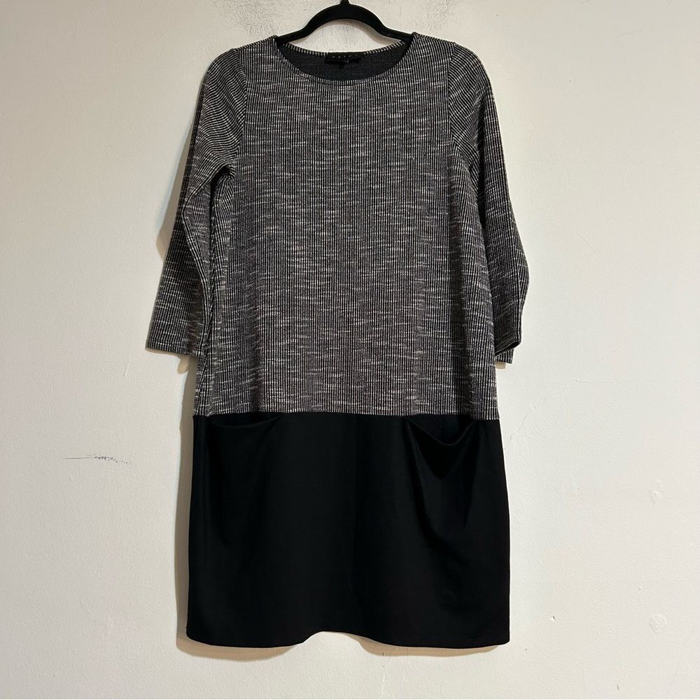 Hatch Maternity Colorblock Pocket 3/4 Sleeve Mini Dress Size 1 Small Office Work